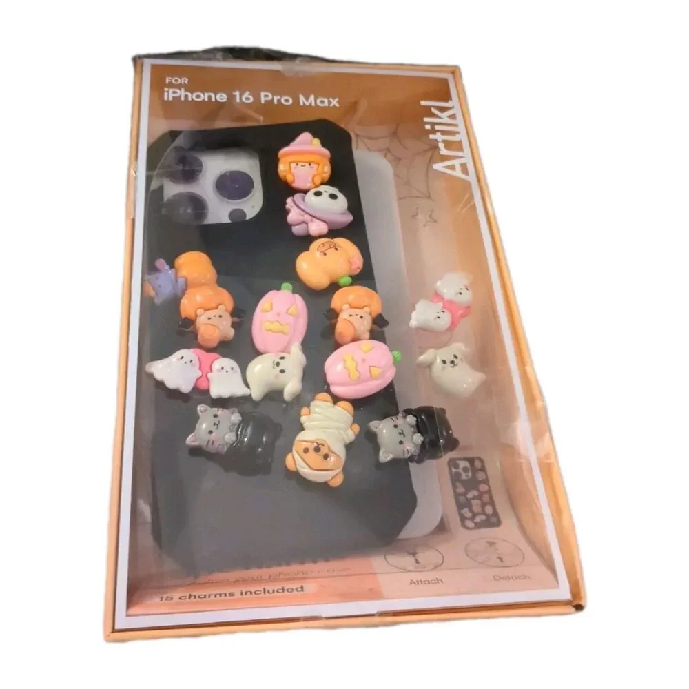 NEW Artikl iPhone 16 Pro Max Cell Case Phone Halloween Charms Ghost Mummy Witch